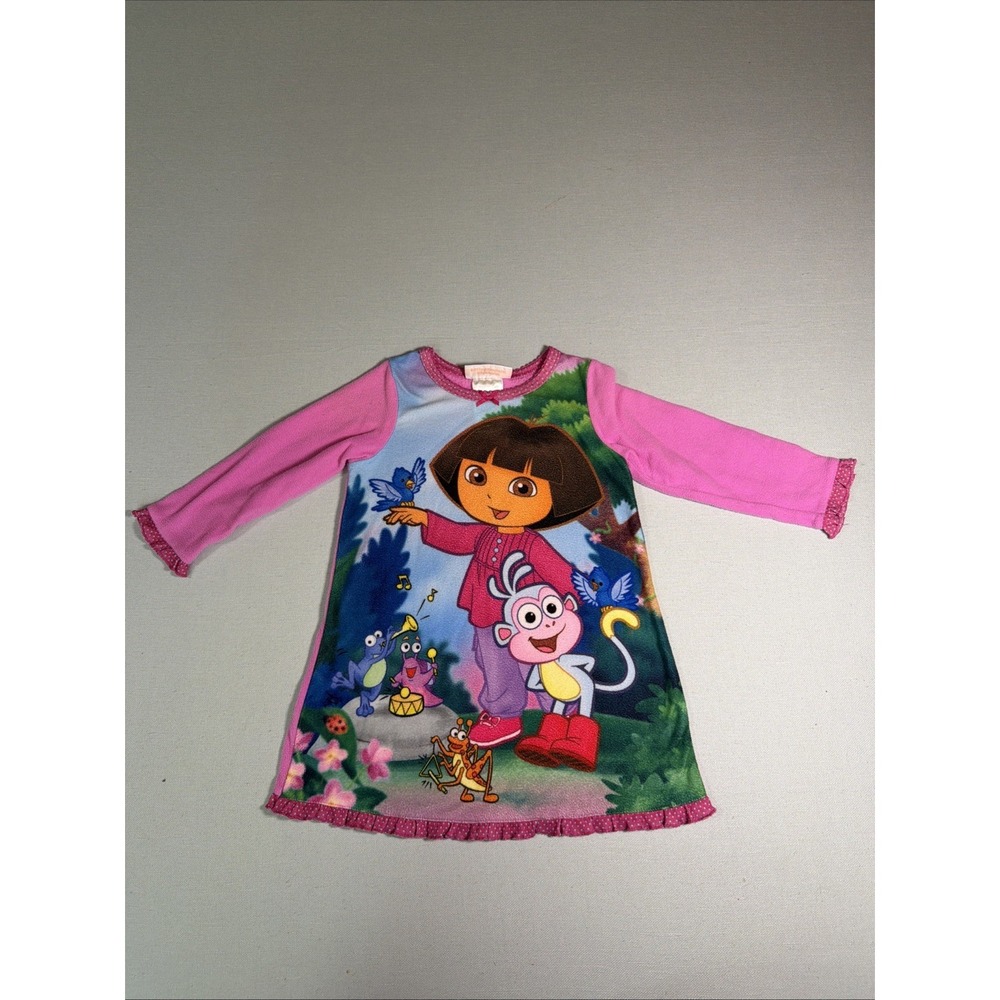 Nickelodeon Dora The Explorer Flame Resistant Sleepwear Shirt Size 2t (2010)